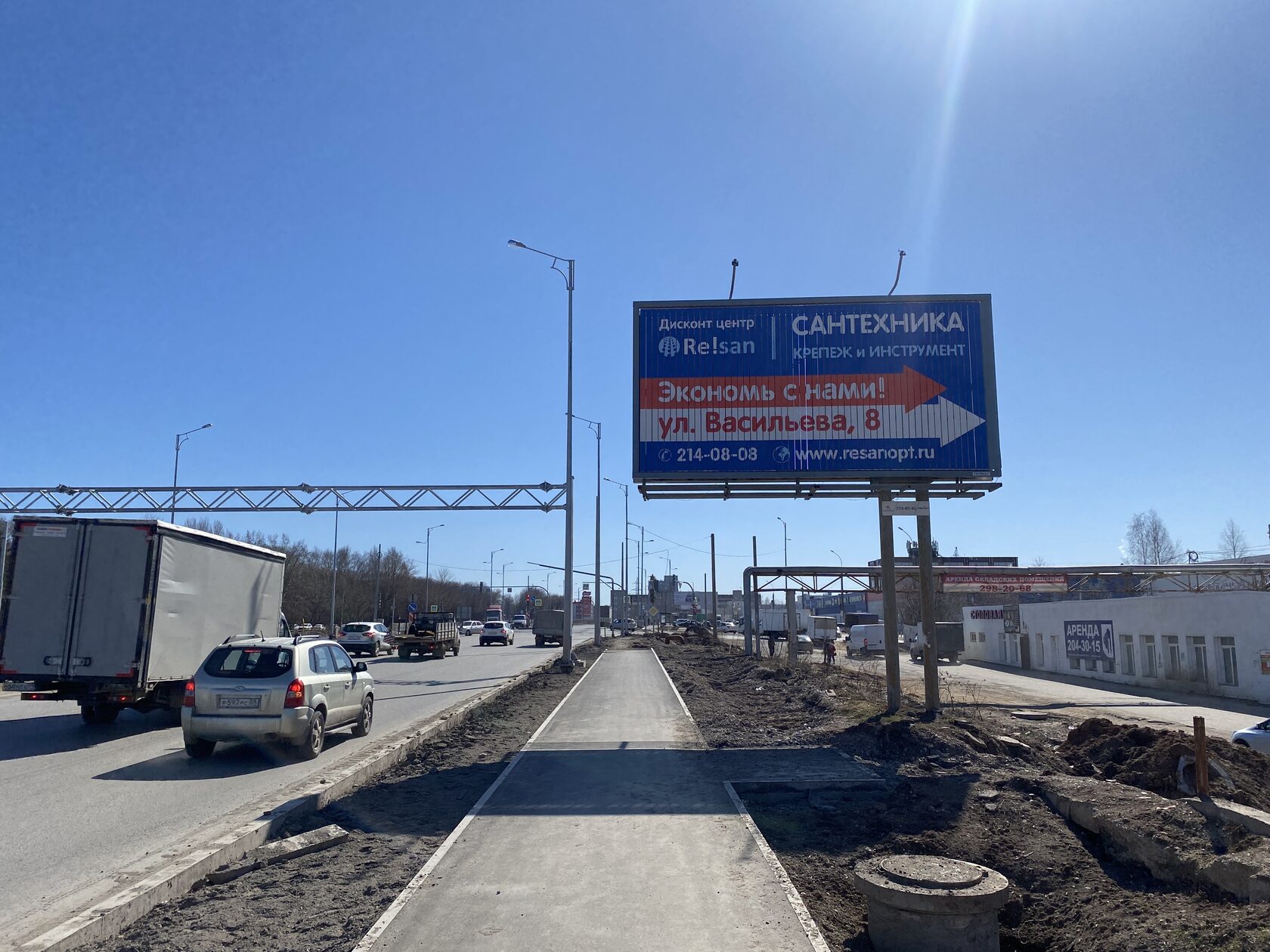 Билборд 6×3, ул. Героев Хасана, 98 – ул. Васильева